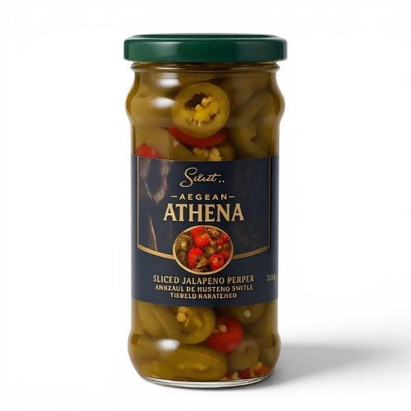 Перець Атена Халапеньо 360г Мікс різаний (8698749596469) 00-00000646 фото