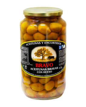 Оливки Bravo 900г з\к (скло) мариновані (8422813110479) 00-00000080 фото