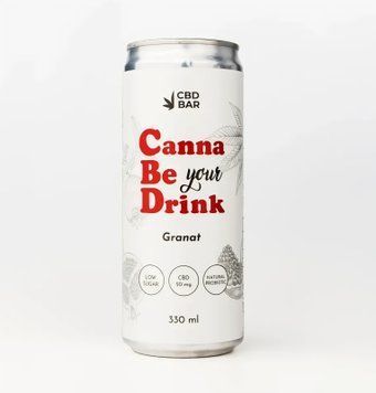 Напій CBD CannaBeDrink ж\б 330мл Granat (з канабідіолом) 00-00008662 фото