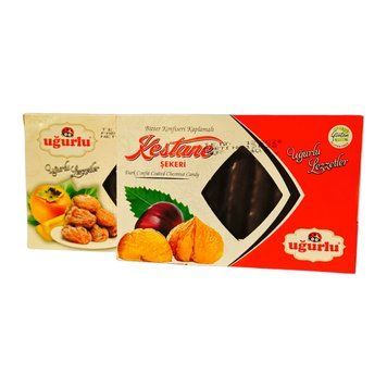 Шоколад Ugurlu 560г Mix Paket (хурма+інжир+фінік+каштан) (8697425042795) 00-00009600 фото