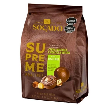 Цукерки Socado 230г Supreme Nicciola E Nocciola (уп/12шт) ЦБ-00001588 фото