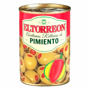 Оливки Eltorreon 300г з Перцем (ж\б) (8410344533003) ЦБ-00001771 фото