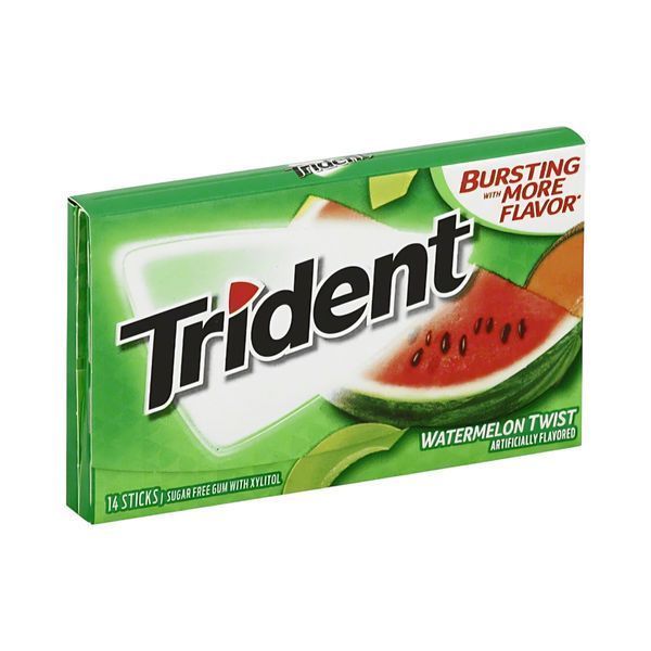 Гумка Trident 23г (4 види) (уп/12шт) ЦБ-00000689 фото