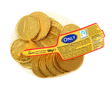Цукерки Only 100г МОНЕТКИ (сітка) (уп/24шт) ЦБ-00001412 фото