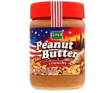 Арахісова паста Gina 350г Peanut Butter Crunchy (червона) (9002859077074) (12) 00-00000083 фото