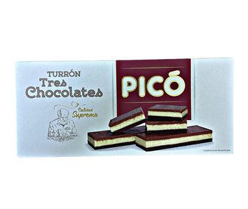 Turron Pico 200г Tres Chocolates (три шоколада) (8412115012991) 00-00006376 фото