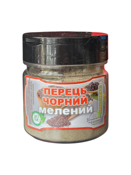 Спеції Перець Чорний мелений (баночка) 00-00002208 фото