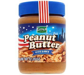 Арахісова паста Gina 350г Peanut butter Creamy (синя) (9002859077050) (12) 00-00000284 фото