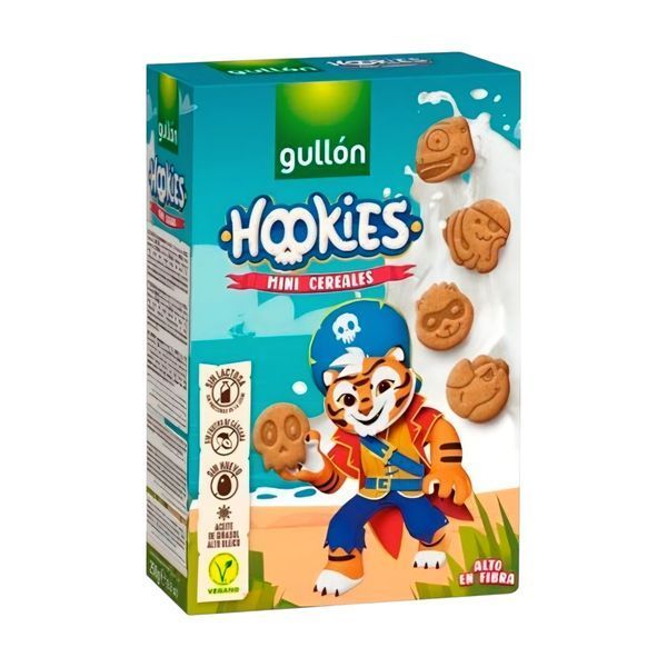 Печиво Gullon Hookies 250г Mini Cereals ТИГР (Сух/Сніданок) (б\лактози) (8410376039207) (12) 00-00000860 фото
