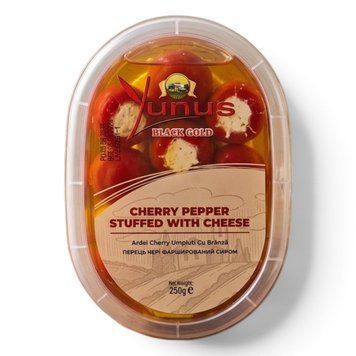 Перець фарширований Yunus (вакуум\лоток) 250г Чері з Сиром (8680395182660) 00-00011049 фото
